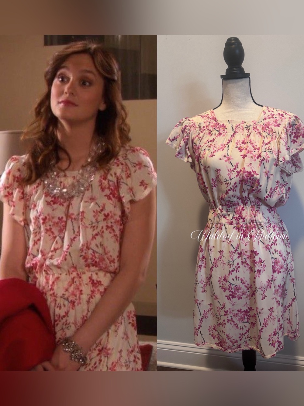ASO BLAIR WALDORF FLORAL DRESS